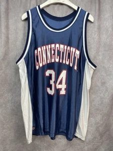 Vintage UConn Huskies Ray Allen #34 Connecticut Basketball Trikot Dodger XXL - Bild 1 von 6