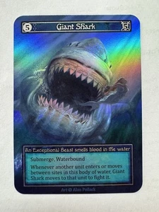 Sorcery: Contested Realm - Alpha - Giant Shark - Exceptional - Foil - Picture 1 of 2