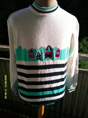 Vintage Passport Pullover Gr.40 Fun and Fashion - Bild 1 von 3