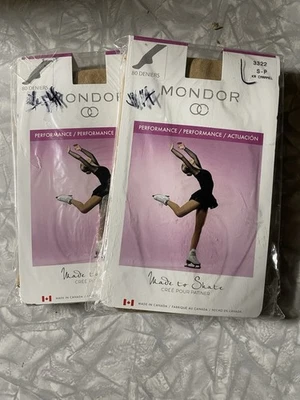 Medias de patinaje Mondor 80 denier talla SP caramelo Foto 1 de 2