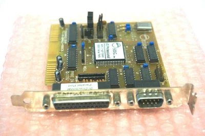 JJ-A21012 siig 8BIT isa i/o card with jumpers 1 ieee 1284 epp/ecp port 2 16550 - Image 1 of 4