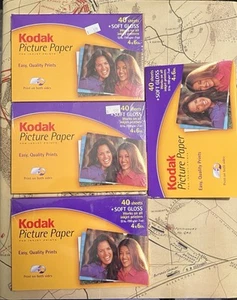 Kodak Picture Paper for inkjet prints 4x6 inch 183 sheets total, new soft gloss - Picture 1 of 2