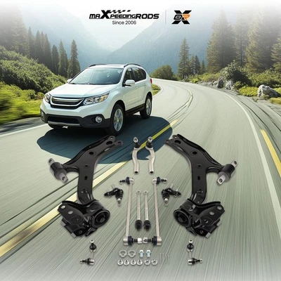 Kit de 10 barras estabilizadoras de brazos de control inferiores delanteros para Honda CR-V CRV 2012-2014 Foto 1 de 4
