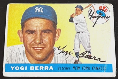 23)  1955  TOPPS #198 YOGI BERRA NEW YORK YANKEES GOOD COLOR - FREE SHIP LOOK ! - Image 1 of 2