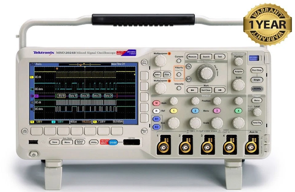 Tektronix MSO2024B Mixed Signal Oscilloscope - Image 1 of 1