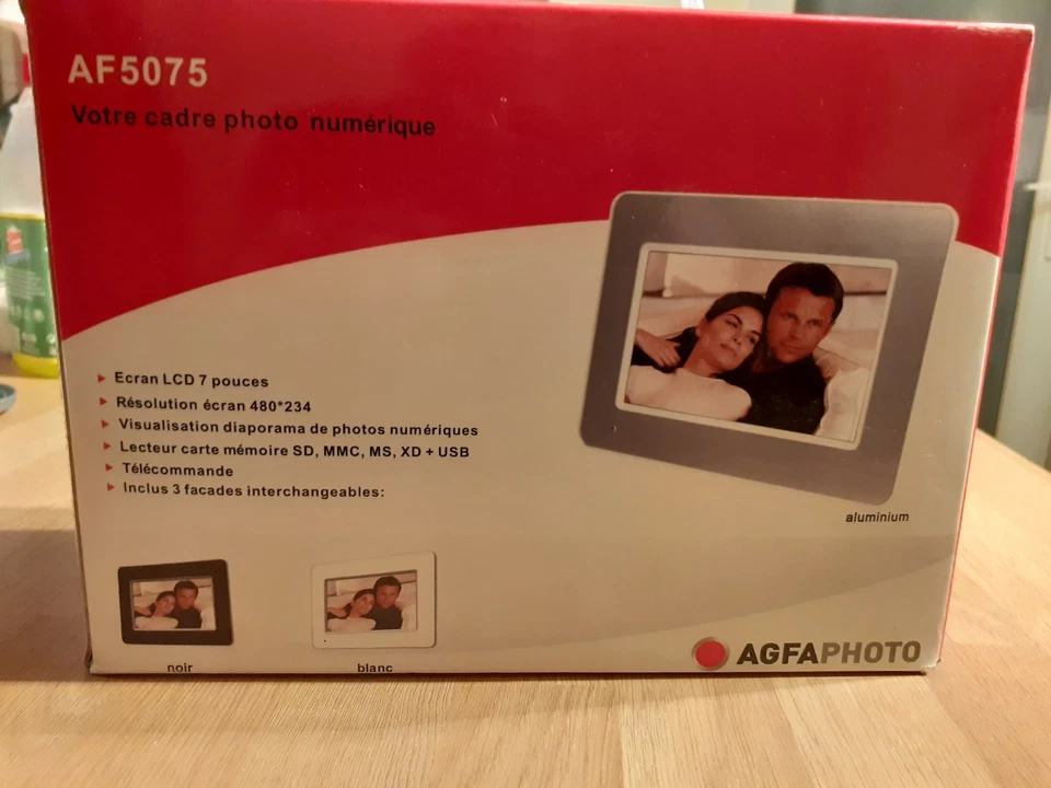 Agfa AF5075 Digital Photo Frame NEW/UNUSED black/white/silver frames+FREE DEL - Image 1 of 4