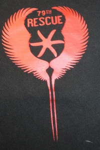EINGESTELLT 79TH RESCUE SQUADRON USAF AIR FORCE UNIT SHIRT SCHWARZ LARGE - Bild 1 von 10