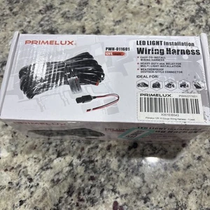 16AWG Universal LED Light Bar Wiring Harness Kit 40A Relay 12ft Primelux New - Picture 1 of 4