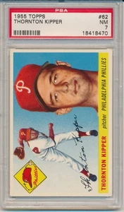Topps Thornton Kipper 1955 (#62) PSA7 PSA - Imagen 1 de 2