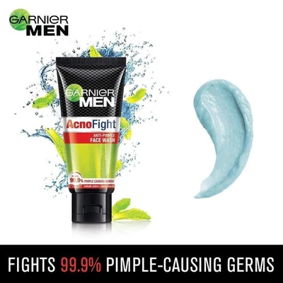 Garnier Men, Anti-Pimple Face Wash, Repairs Skin & Balances Oils, AcnoFight 50g - Image 1 of 4