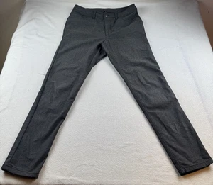 Lululemon ABC Tech Canvas Chino Hose Herren 33 grau meliert Slim Fit Stretch - Bild 1 von 12