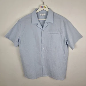 Aere Shirt Blue Short Sleeve Mens Size M - Foto 1 di 6