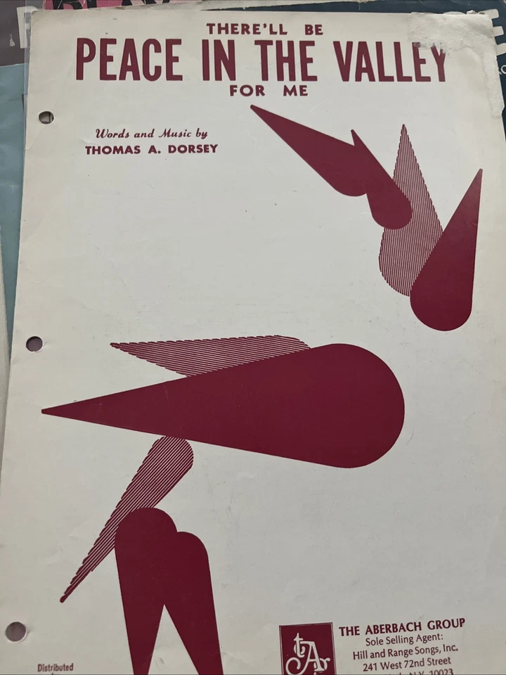 There'll Be Peace In The Valley For Me - Thomas A. Dorsey - Partituras (1939) Foto 1 de 1