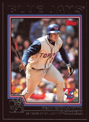Frank Catalanotto Toronto Blue Jays 2004 Topps Black #264 SN /53 - Image 1 of 2