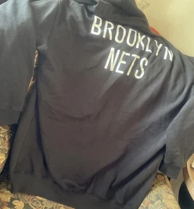 Brooklyn Nets Durant 7 NBA Pullover Zip Up Hoodie Men’s Size 2XL Black - Picture 1 of 7