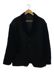 ISSEY MIYAKE Men Tailored Jacket S Wool Blk Plain Lg33428 Used - Picture 1 of 6