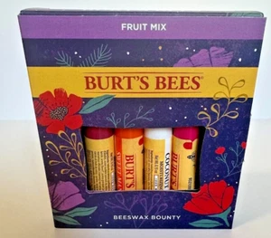 Burt's Bees, Beeswax Bounty Fruit Mix Lip Balm Holiday Gift Set (4 Lip Balms) - Picture 1 of 5