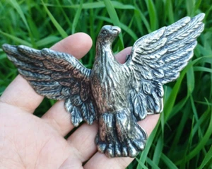 Authentische Original Vintage Schnalle Gürtel Form Adler Made in Italy VIDEO - Bild 1 von 7