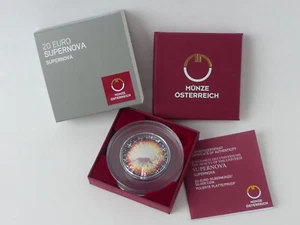 ÖSTERREICH 2024 20 EURO SILBER MÜNZE COIN PP PROOF - UNIVERSUM - SUPERNOVA - Picture 1 of 7
