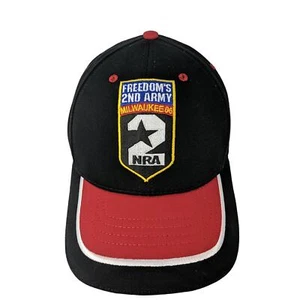Mens NRA Milwaukee 06 135th Annual Meeting Strapback Hat Black & Red Embroidered - Picture 1 of 10