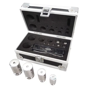 M1 Grade 1mg-200g Calibration Weight Kit Lab Set Stainless Steel w/ Tweezer - Picture 1 of 20