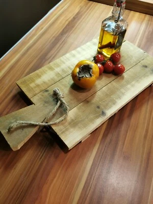 Rustikales Holztablett Dekotablett Vintage Landhaus 50x25cm Holzbrett - Bild 1 von 4