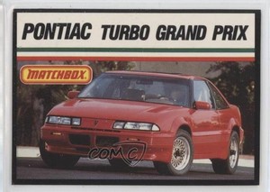 1989 Matchbox Car and Driver Pontiac Turbo Granx Prix #305 1z4