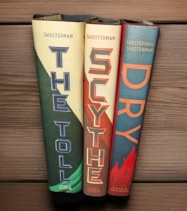 RARE NEAL SHUSTERMAN & JARROD SHUSTERMAN HARDCOVER BOOK LOT DRY SYTHE THE TOLL - Imagen 1 de 4