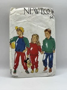 New Look 6475 Kids/Child Sz 3-11 Track Suit Top Pants Sewing Pattern FF CUT - Picture 1 of 2