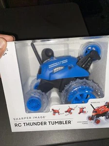 BLUE or BLACK SHARPER IMAGE Thunder Tumbler Toy RC Kids Car - Picture 1 of 4
