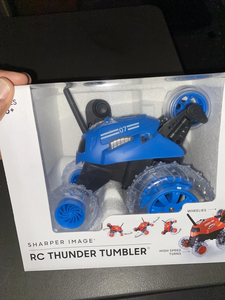BLUE or BLACK SHARPER IMAGE Thunder Tumbler Toy RC Kids Car - Image 1 of 4