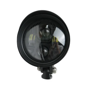 Black Bullet Tri Bar Motorcycle Headlight LED 4.5" lighting system for Harley - Picture 1 of 4