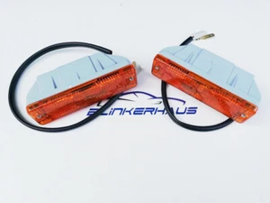 ORANGE VW Golf Mk 1/2 Cabrio Caddy Polo Jetta Passat Audi Frontblinker kpl. - Bild 1 von 3