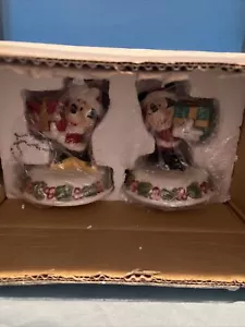 Portavelas de Navidad de Disney Mickey y Minnie con regalos - Imagen 1 de 4