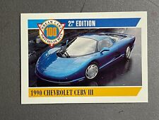 1990 Chevrolet Cerv III Coupe, Dream Cars 2nd Edition Trading Card RARE!! #1