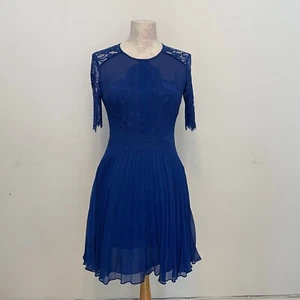 Whistles Occasion Dress Size 10 Chiffon with Lace - Picture 1 of 11