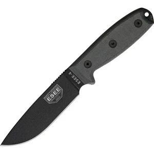 ESEE Model 4, Messer mit 1095HC Klinge, grauer Micarta-Griff, ohne Scheide - Bild 1 von 1