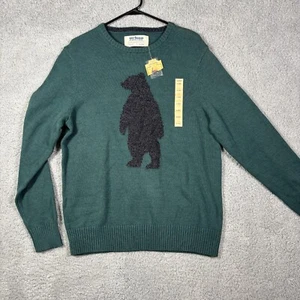 Urban Pipeline Sweater Men's XL Dark Green Cotton Blend Bear Knit Pullover NWT - Picture 1 of 7