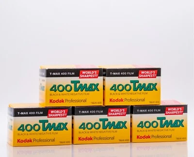 Kodak TMAX 400 Professional Black and White 35mm Film (36 Exposures, 5-Pack) - Image 1 of 2