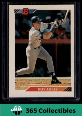 1992 Bowman Billy Ashley #168 Baseball Los Angeles Dodgers - Image 1 of 2