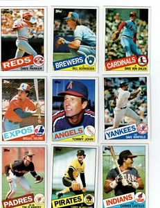 1985 TOPPS Baseball Complete Your Set YOU PICK! 1-250