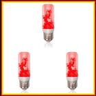 LED Flame Bulb Lights Simulation Flickering Flame Atmosphere Lamps (Red)