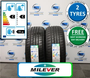 X2 215/55ZR17 215 55 17 98W XL MILEVER NEW TYRES *GREAT C & C RATINGS!* (PAIR) - Picture 1 of 10