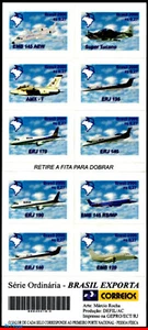 2772 BRASILE 2000 BRASILE EXPORT, AEREI, AVIAZIONE, MI# 3105-14, LIBRETTO MNH - Foto 1 di 2