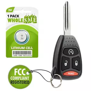 Replacement For 07 08 2009 2010 2011 2012 2013 2014 2015 Jeep Wrangler Key Fob - Picture 1 of 4