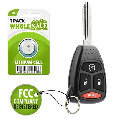 Replacement For 07 08 2009 2010 2011 2012 2013 2014 2015 Jeep Wrangler Key Fob - Image 1 of 4