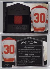 2022 Leaf ITG Used Hall Of Fame Caliber Relics Purple /45 Mike Vernon #HF-9 HOF