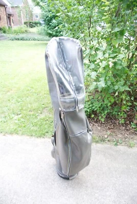 Carro de golf Ben Hogan de colección bolsa 6 vías gris elefante cocodrilo imitación cuero con cubierta Foto 1 de 4