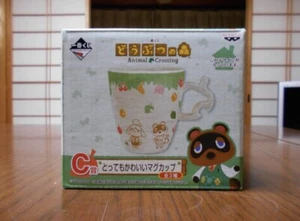 Japanische Bandai Animal Crossing Ichiban Kuji Preis C Becher Tasse Tanukichi Blatt  - Bild 1 von 5