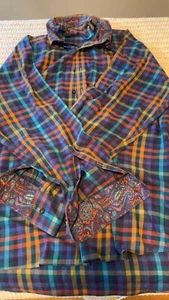 Alan Flusser XXL Button Down Dress Shirt Colorful Print - Picture 1 of 9